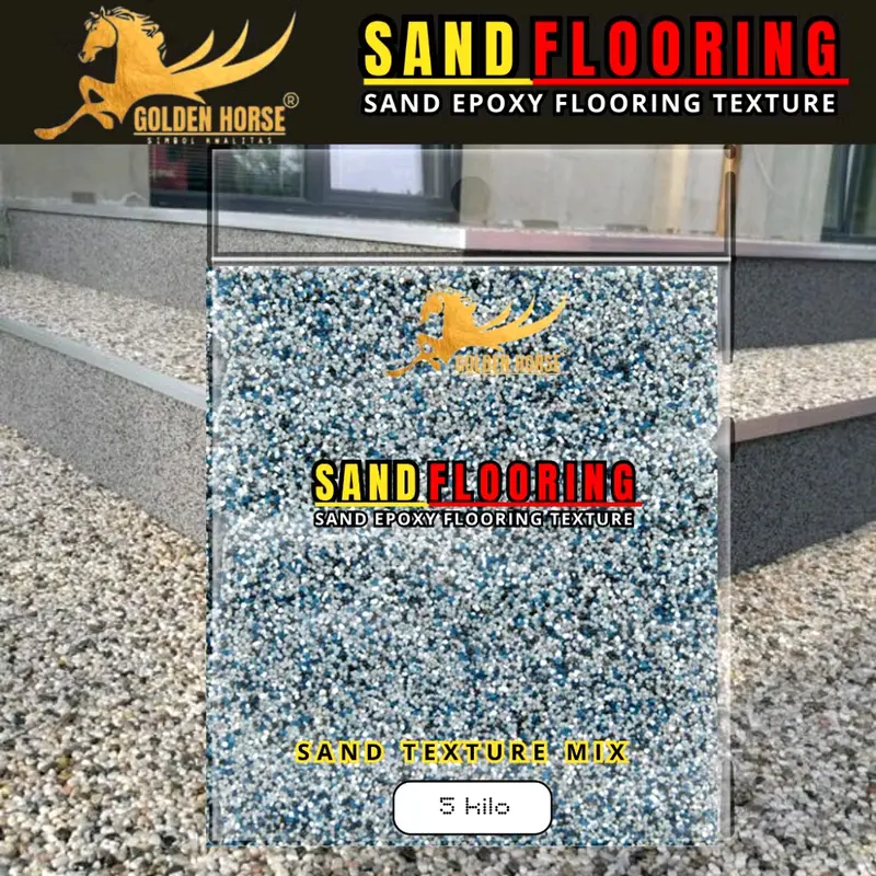 hanya Pasir !! Campuran sand flooring Lantai Sand Fusion Texture 5kg -  Glossy Minimalis 1