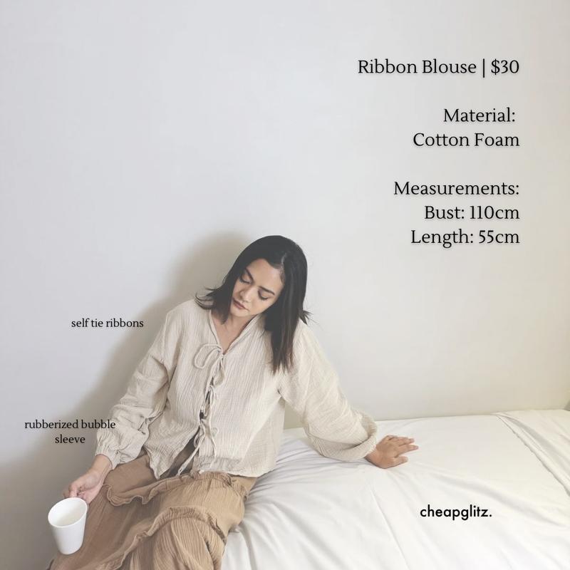 Product Introduction of Ribbon Blouse (CGLABEL-Foam Series) muslim  wear 0