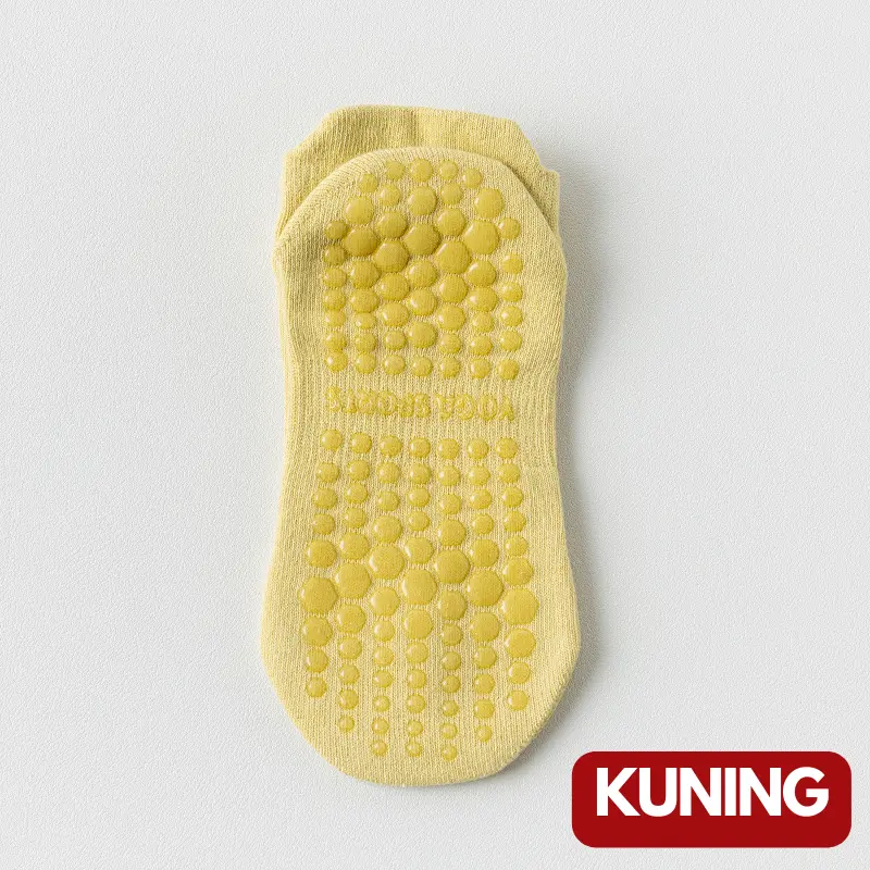 Kaos Kaki Yoga Pendek Anti Slip Yoga Socks Anti Licin Pilates PoundFit Kaus Kaki Olahraga Wanita semata kaki murah BS003 3