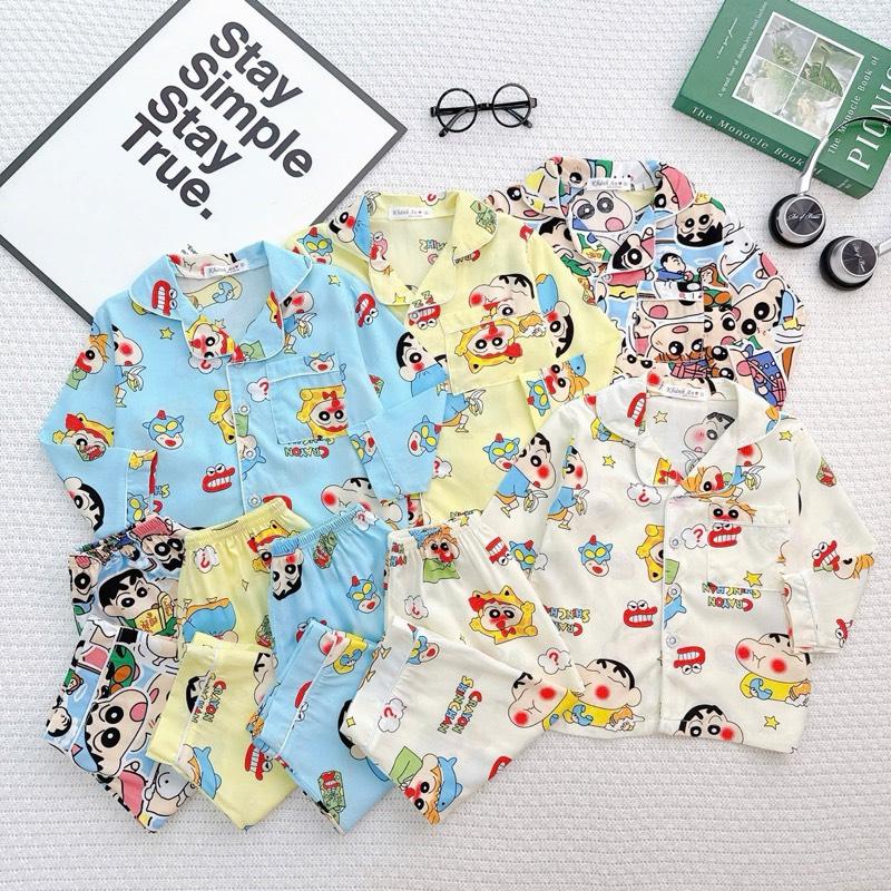 TL03 - Đồ Bộ Tole Lanh Cho Bé trai Áo Tay Dài Quần Dài 8-23kg