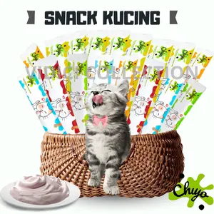 Pet Strip Snack Kucing Penggemuk/ Snack Makanan Kucing Basah/