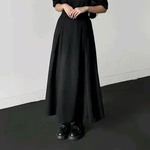 FLARE SKIRT- rok polos korean style kinka skirt cotton twill premium Panjang Tebal Wanita Karet kawisari audy rok flare Rempel rok  kerja