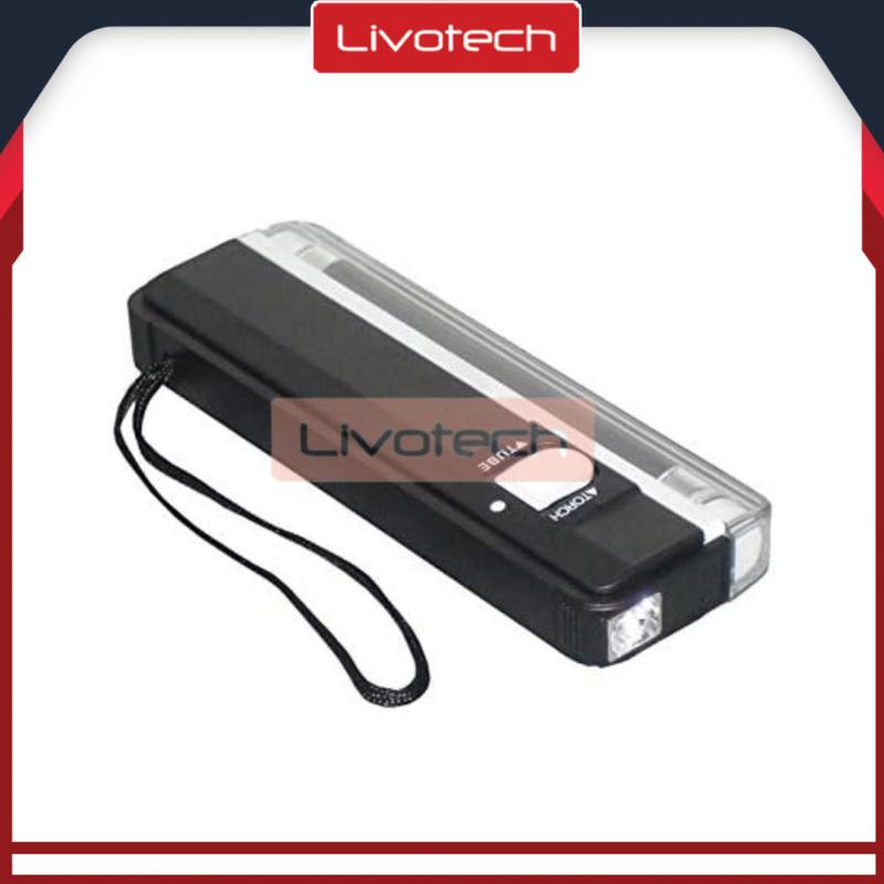 Detektor Uang Mini Portable dengan Lampu UV - Hitam 4
