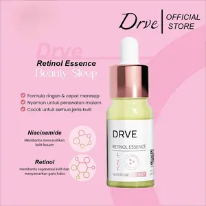 Drve Retinol Essence 2 mengandung Niacinamide untuk mencerahkan wajah anti penuaan, anti kerutan kulit sensitif aman pakai