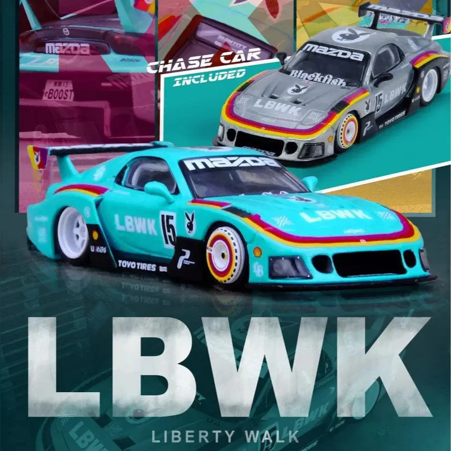 IN64-LBWK-RX7-03 -  INNO64 Mazda RX-7 LBWK FD3S Liberty Walk Beijing Hobby Expo Special Edition Inno64 1/64 scale [ SEGEL ]