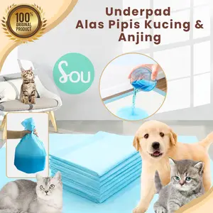 Underpad Kucing Anjing Pads Pipis Pup Underpads Kucing Anjing Perlak Alas Ompol Alas tidur Kandang