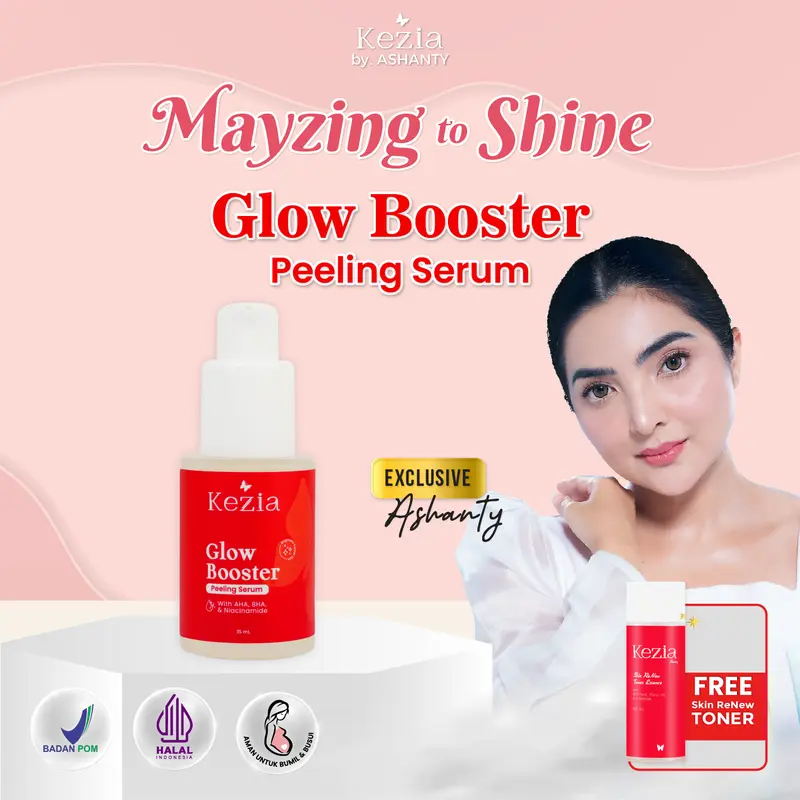 KEZIA By ASHANTY - Glow Booster Peeling Serum (FREE 1 TONER 100ML) 0