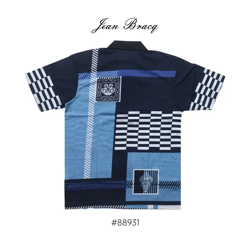 Kaos Kerah Pria Jean Bracq Bahan Katun Halus Berkantong 88931 5