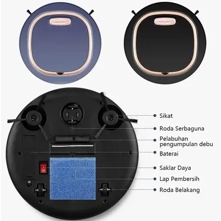 Codless Robot pembersihan lantai cerdas untuk mesin pembersihan rumah tangga, pembersihan, pembersihan, dan pembersihan multifunksional Baterai Air Membersihkan Vakum vacuum 7