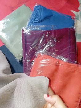 Product Review of NADRASYAL - Plain Square Hijab Segiempat Polycotton Hijab Persegi Wangi Bella Square (TANPA LABEL) Nyaman Muslim Kerudung Basic from k**a 2