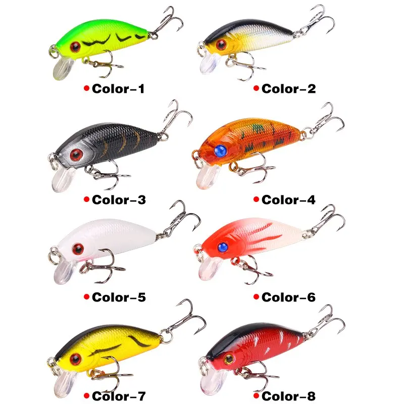 Umpan Casting Gabus Minnow 5cm Tipe Mengapung - Lure Ikan Pancing memancing dengan umpan buatan warna g 1