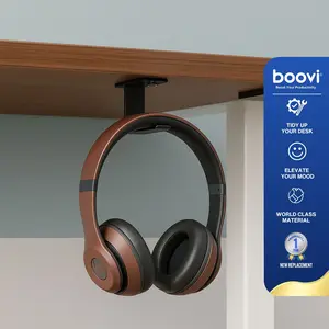 Boovi DE003 Headset Holder ABS Black – Hanger Gantungan Headphone Earphone