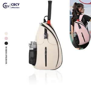 CBcy Tas Raket Tenis Tahan Air Tas Bahu Olahraga Outdoor Cocok Tenis Padel Pickleball Wanita Selempang