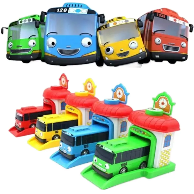 Mainan Anak Bus Tayo Garasi Pelontar - Mainan Anak-anak Berupa Bus Tayo dengan Garasi Pelontar - Toys, Dolls
