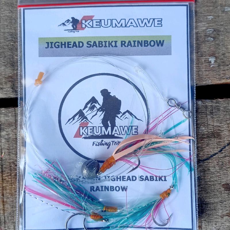 Rangkain Jighead Sabiki Rainbow Mancing Casting Pinggiran 2