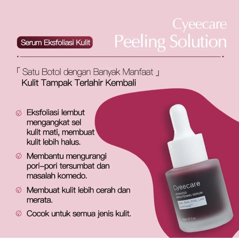 Cyeecare Serum Wajah - Serum Perawatan Wajah untuk Eksfoliasi dan Mencerahkan Kulit 20g Pencerah Niacinamide Cyeecare Serum Wajah - Serum Perawatan Wajah untuk Eksfoliasi dan Mencerahkan Kulit 20g Pencerah Niacinamide
