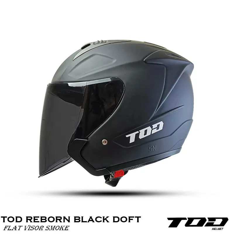 HELM PRIA WANITA DEWASA TOD REBORN KACA FLAT SNI ORIGINAL