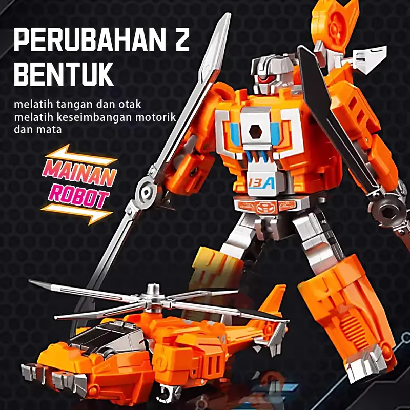 Robot Darat dan Udara 2-in-1 - Mainan Transformasi Keren 7 Set Unik dengan Engsel Fleksibel, Cocok untuk Anak Toy miniforce  x miniatur  motor 4