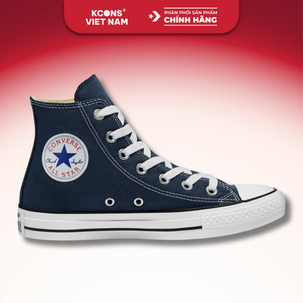 Giày Converse All Star Classic Navy High Top M9622C Sneaker Shoes Đế Bằng Nam Cao Su