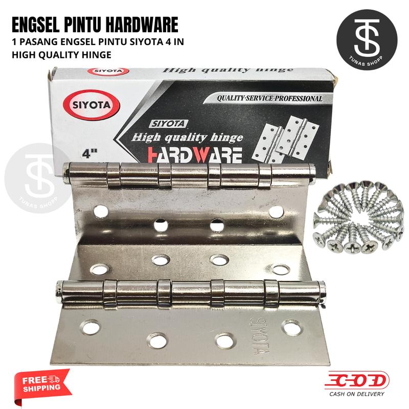 Engsel Plat Siyota 4 Inch – Engsel Plat Pintu / Engsel Plat Jendela ...