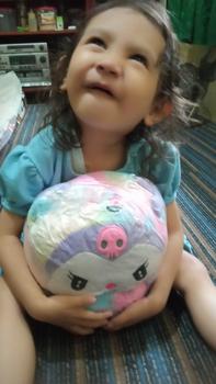 Product Review of Boneka kuromi pelangi sanrio ukuran jumbo 60cm lembut mewah kado ultah Anak Asli Dolls from S** 1