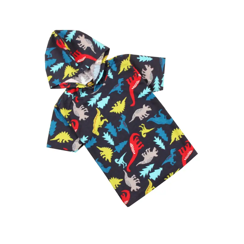 KAOS ATASAN HOODIE ANAK PRINTING DINO CEMARA BAJU ATASAN ANAK 1-7 TAHUN FASHION 2