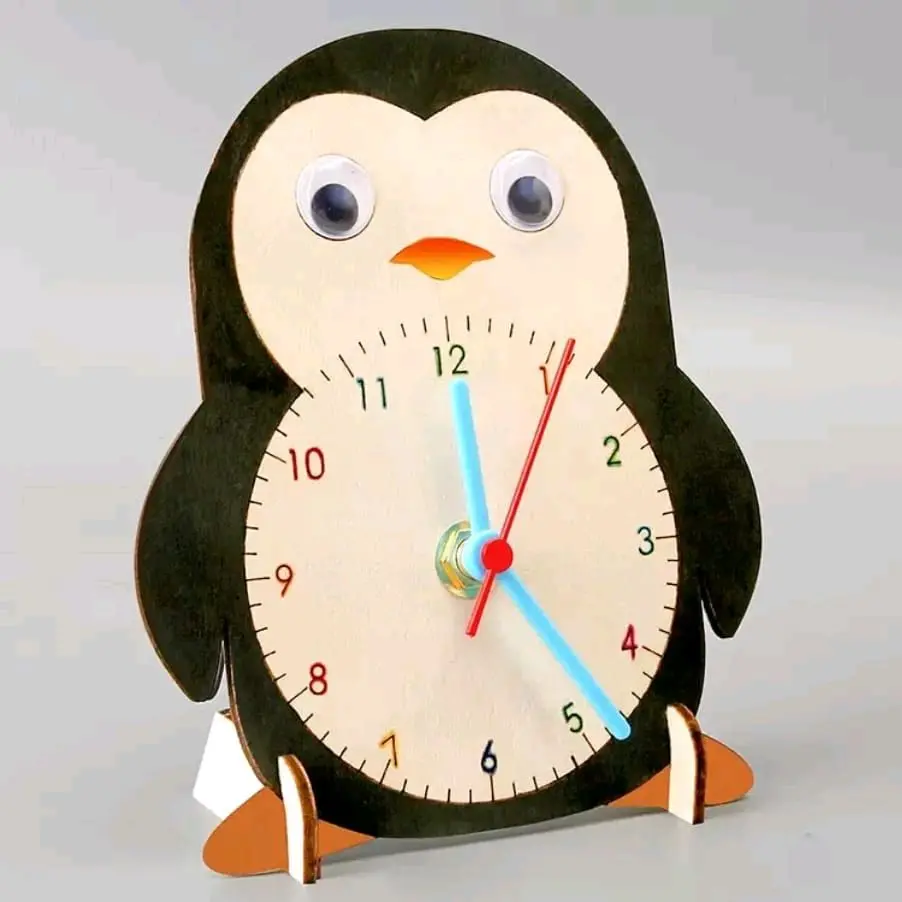 NEW DIY JAM PENGUIN LUCU | MAINAN RAKITAN EDUKATIF PRAKARYA SEKOLAH INCLUDE BATERAI