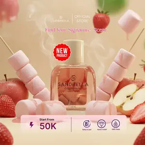 SANDRELLA Parfum Halal Gourmand EDP MARSMELLOW (Pink) Isi 110 ml Harga Tarbaik