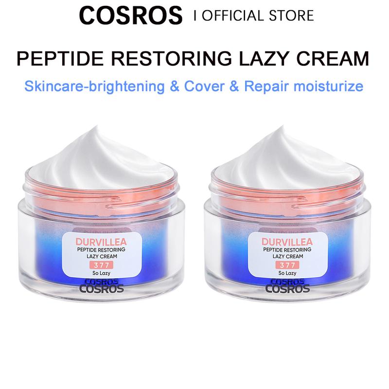 Restoring Lazy Cream, COSROS-Durvillea Polypeptide, Ceramides 8X Bahan Pemutih, Pembaikan Penghalang Tahan Lama, Pemutihan Dalam, Tekstur Cahaya, 30G, Pelembap, Penjagaan Kulit, Sesuai untuk Penggunaan Siang dan Malam, Krim 3