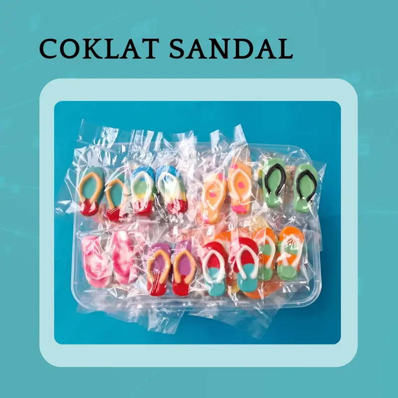 COKLAT SANDAL 1 BOX ISI 50PASANG Chocolate Makanan 0