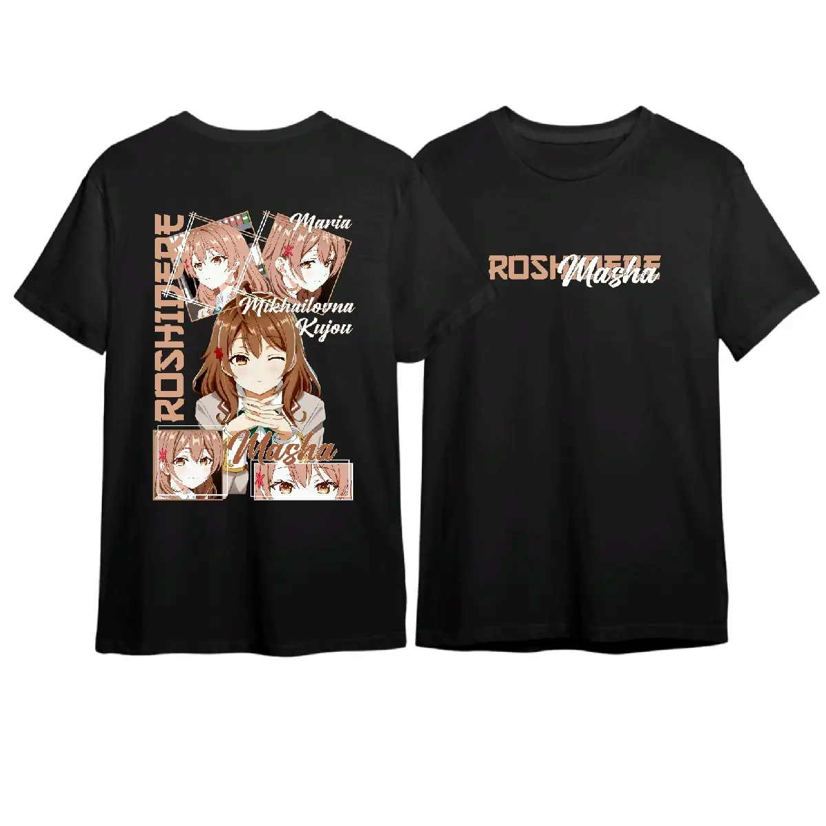Kaos Masha Mikhailovna Kujou Roshidere anime Distro Keren