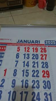 Product Review of KODE MDA 109 II Kalender Nasional 2025 KALENDER JUMBO 2025 / Kalender Dinding JUMBO 2025 41x60cm from p**o 0
