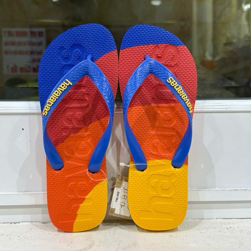  DÉP HAVAIANAS NAM LOGO MANIA COLORS ĐẾ ĐÚT NGUYÊN KHỐI . CAO SU . NGOÀI TRỜI . DU LỊCH . 4 MÙA . ĐI CHƠI 
