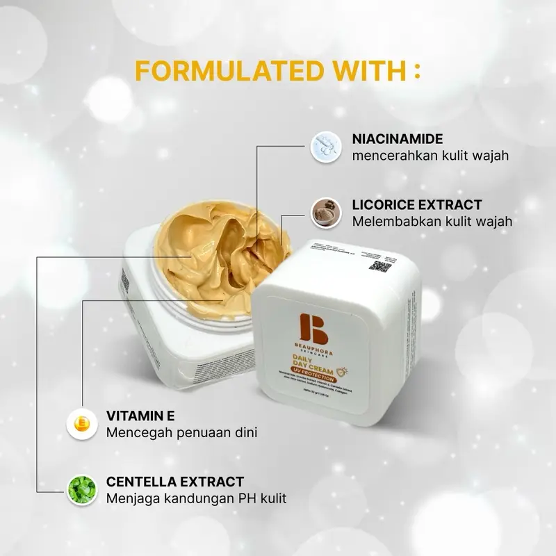[PAKET BUNDLING] BEAUPHORA - Day Cream 30gr & Night Cream 30gr untuk Kulit Cerah 7 Hari, Anti-Aging, Melembapkan, BPOM NA18240115255 1