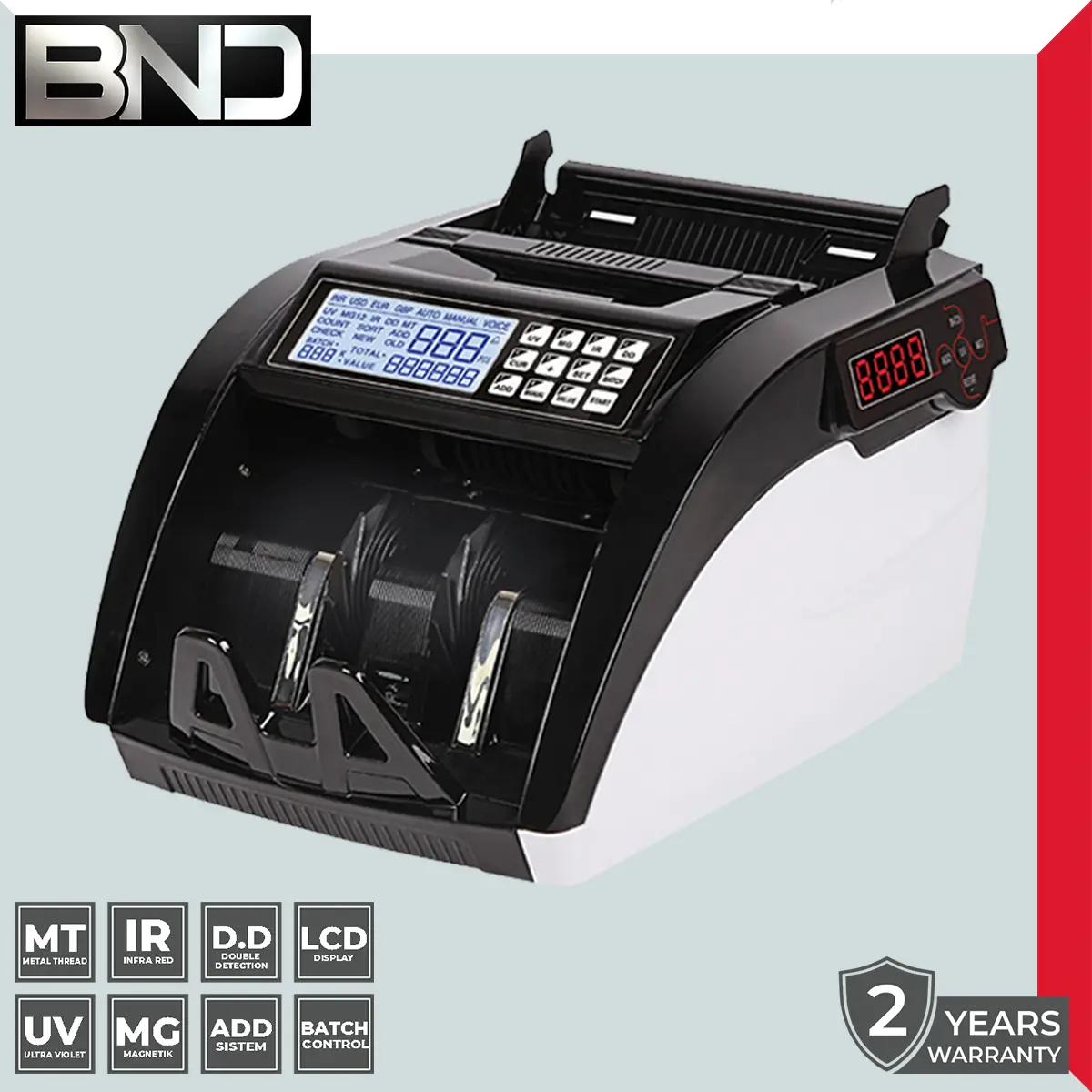 MESIN PENGHITUNG UANG | BND MC 968 (MG UV IR) | ORIGINAL | GARANSI RESMI