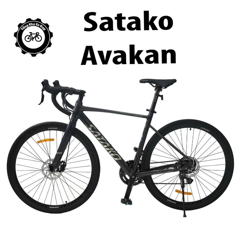  Xe Đạp Satako Avakan New Road Tay cong - Khung nhôm Không mối hàn _ Lắc Sensah tặng full phụ kiện #avakan #satako #gen2 #s 