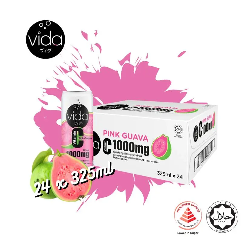 [Vida C][1000mg] Guava 325ml x 24