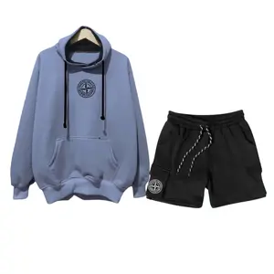 Hoodie Setelan Dan Celana Pendek Pria Wanita Distro Stelan Sweater Celana Cargo Bahan Fleece Brend Bandung Bahan Lembut Tebal Adem Warna Abu Paralon Outfit Skena 1 Set Oversize Unisek Jumbo Terlaris Top No 1 Dibandung 2025 Polos Katun Hitam Unisex NEW