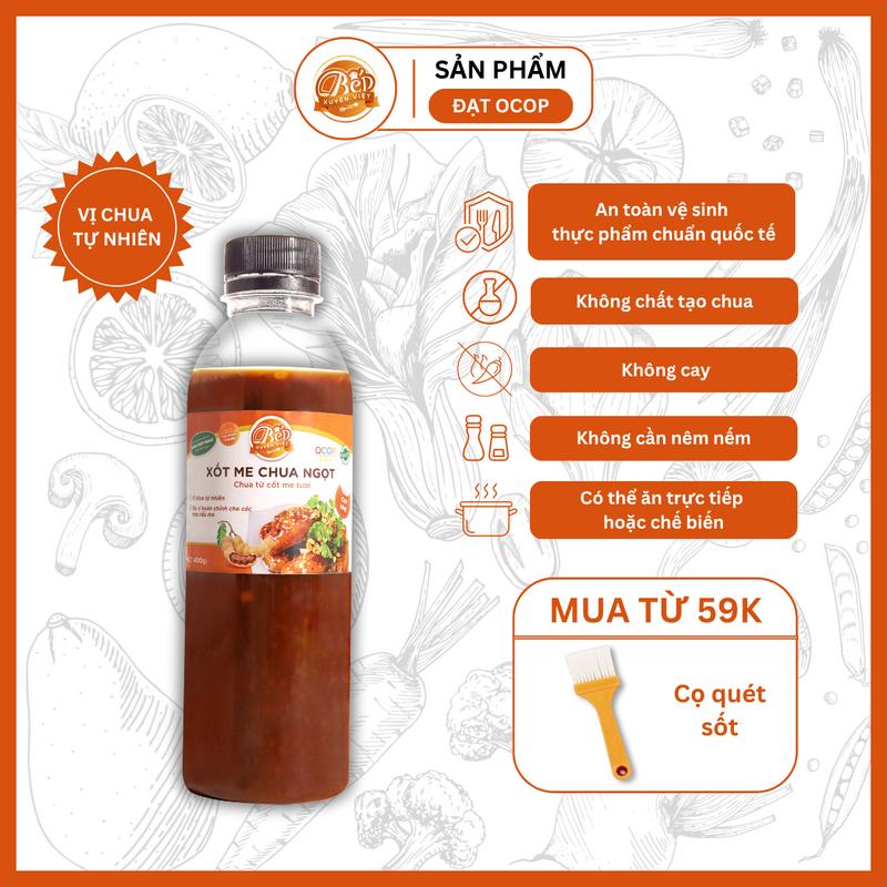 Sốt Me Chua Ngọt 400G Vị Chua Tự Nhiên, Không Chất Tạo Chua dùng cho món Rang Me - Sốt Me - Tiện lợi