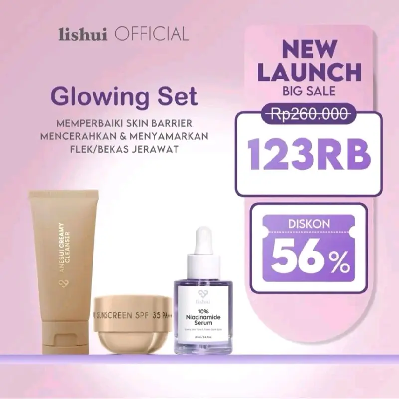 [ SUPER SALE  LANGSUNG KIRIM ] LISHUI ACNE TREATMENT SET LISHUI CREAM PENGHILANG JERAWAT DAN BEKAS JERAWAT BERUNTUSAN BPOM DISTRIBUTOR DEPOK 2