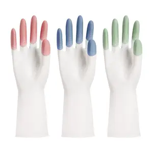 Sarung Tangan Karet Cuci Piring Latex 32cm sarung tangan karet latex kuning Size L Anti Slip Premium