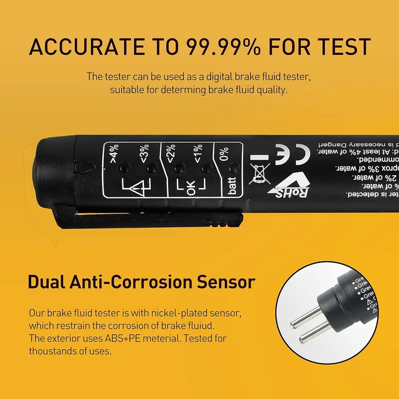 Brake Fluid Oil Tester Minyak Rem 5 Indikator LED - HB050 Car 2