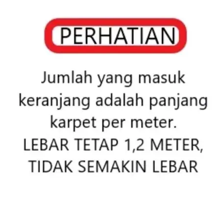 KARPET METERAN Lebar 120cm untuk Lantai dan Taplak Meja Motif A 1