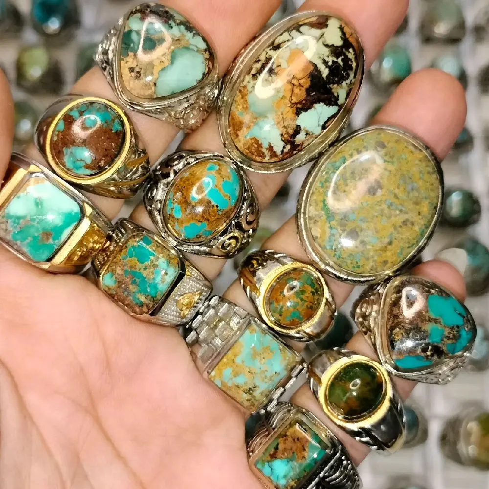 cincin batu pirus persia kualitas top Rings