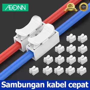 【Aeonn】 Konektor Kabel Cepat Terminal Sambungan Kabel Otomatis Jenis Tekan untuk Lampu dan Listrik Rumah Tangga