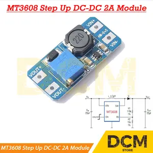 MT3608 Step Up DC-DC 2A Stepup DC to DC Module Power Booster