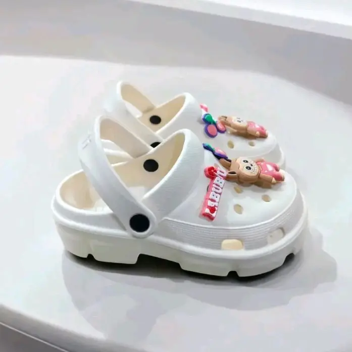 Sandal Baim Anak Perempuan Sandal Anak Cewek Motif Labubu Jelly Eva Ringan Nyaman Tali Belakang 2