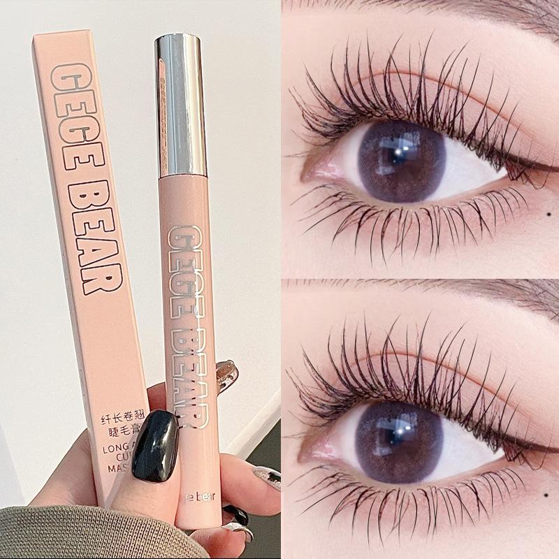 Mascara Lâu Trôi Gege Bear, Dài, Dày, Uốn Cong, Tự Nhiên, Không Thấm Nước, Thích Hợp Cho Người Mới Bắt Đầu 1