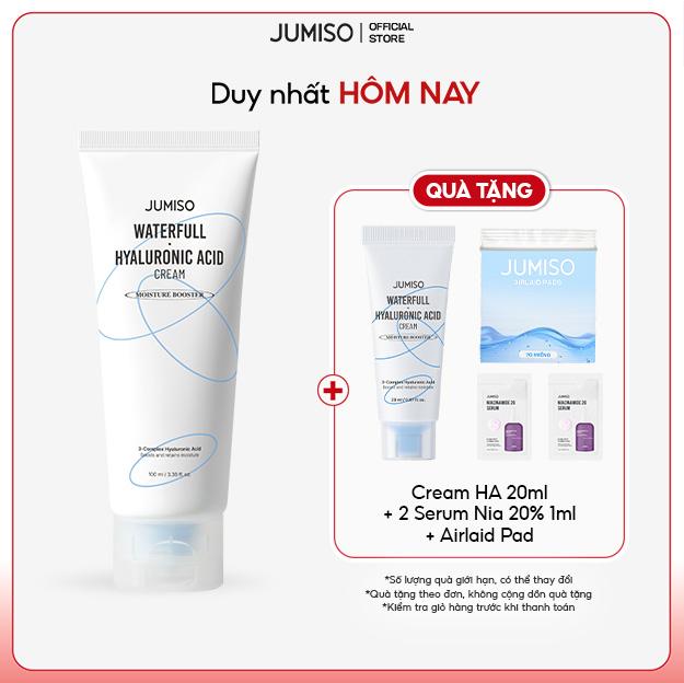 JUMISO Kem Dưỡng Da Cấp Ẩm Dạng Gel Cream Waterfull Hyaluronic Acid 100ml - Kết Cấu Mỏng Nhẹ Thấm Nhanh Không Bết Dính - Phù Hợp Mọi Loại Da