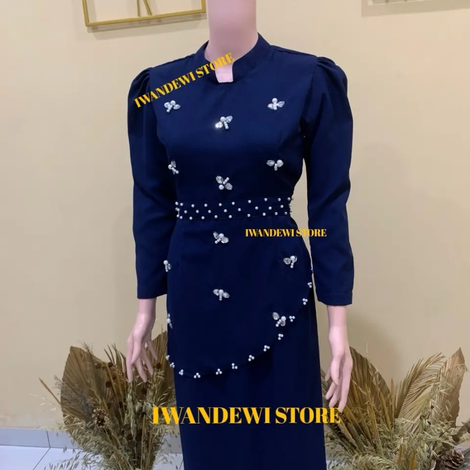 READY STOK ONESET BAJU KURUNG MELAYU MODERN-DRESS MELAYU-CANTIK-MEWAH-MURAH  Wanita Pink Maroon Navy Panjang Pesta Kondangan Mocca